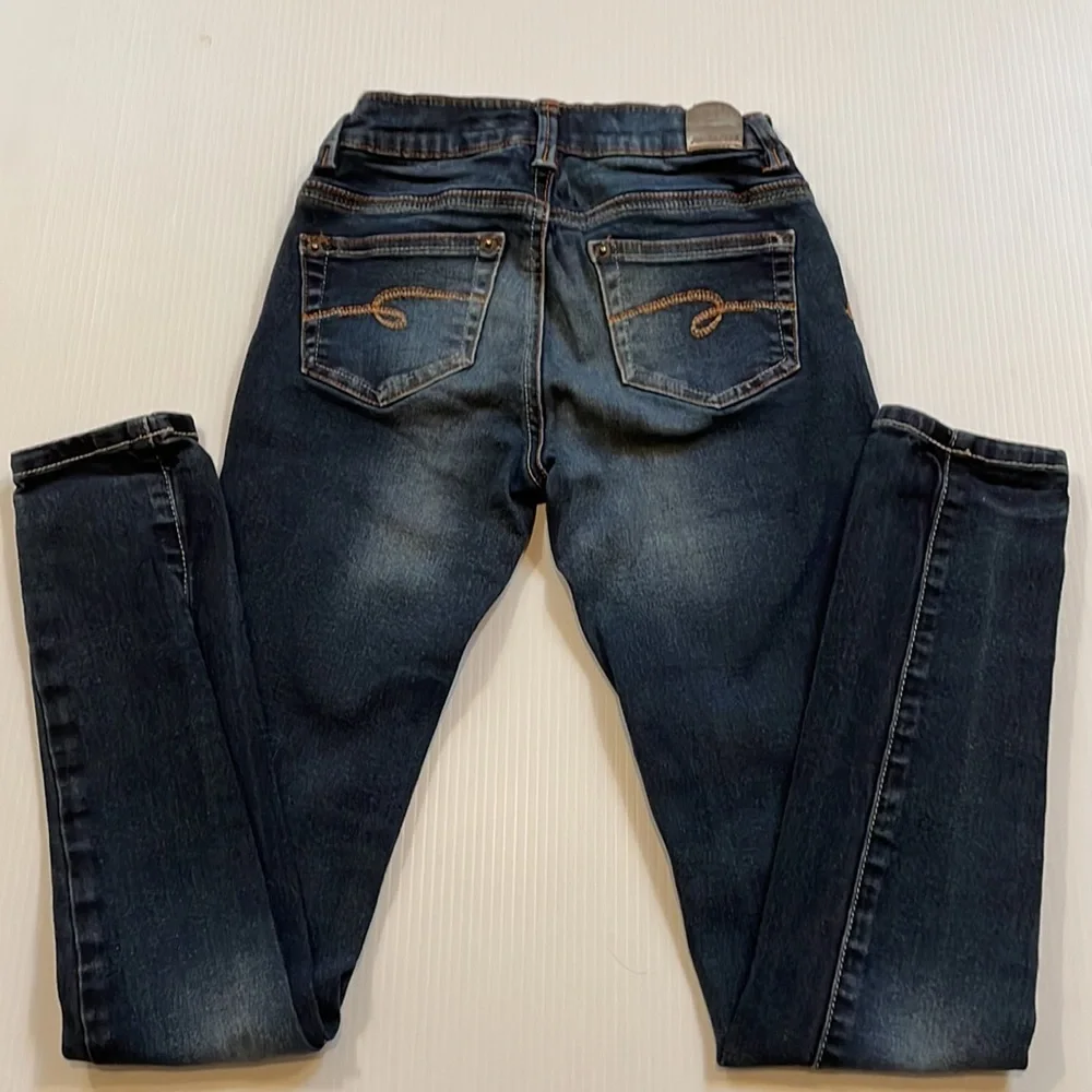 Justice super skinny simply low jegging, girls size 12S